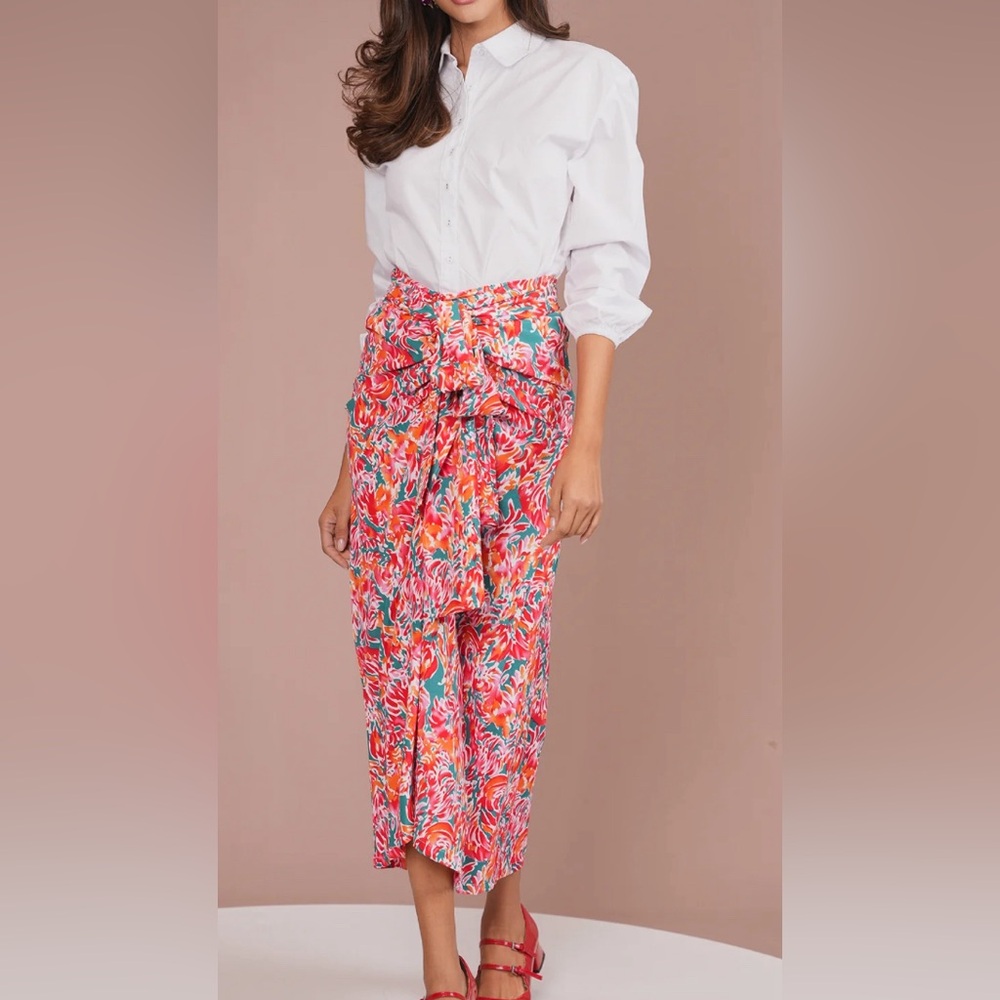 Udel Print Tie Skirt 
XXL